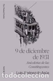 Libri: 9 DE DIEMBRE DE 1931 - JIMENEZ DE ASUA, LUIS