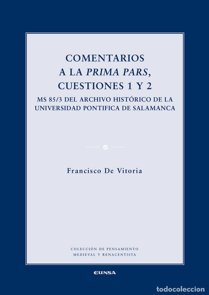 Libros: COMENTARIOS A LA PRIMA PARS CUESTIONES 1 - ROSA MARIA HERRERA GARCIA