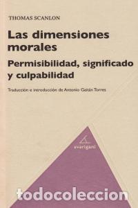Libros: DIMENSIONES MORALES,LAS - SCANLON, THOMAS