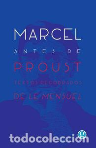books: MARCEL ANTES DE PROUST - PROUST, MARCEL