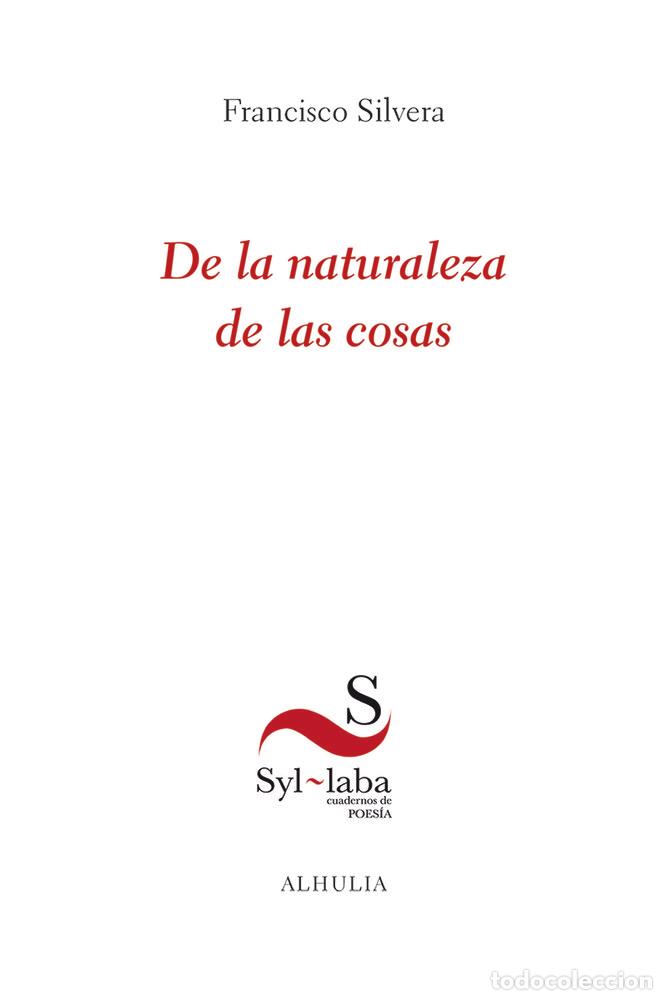 Libros: DE LA NATURALEZA DE LAS COSAS - SILVERA, FRANCISCO