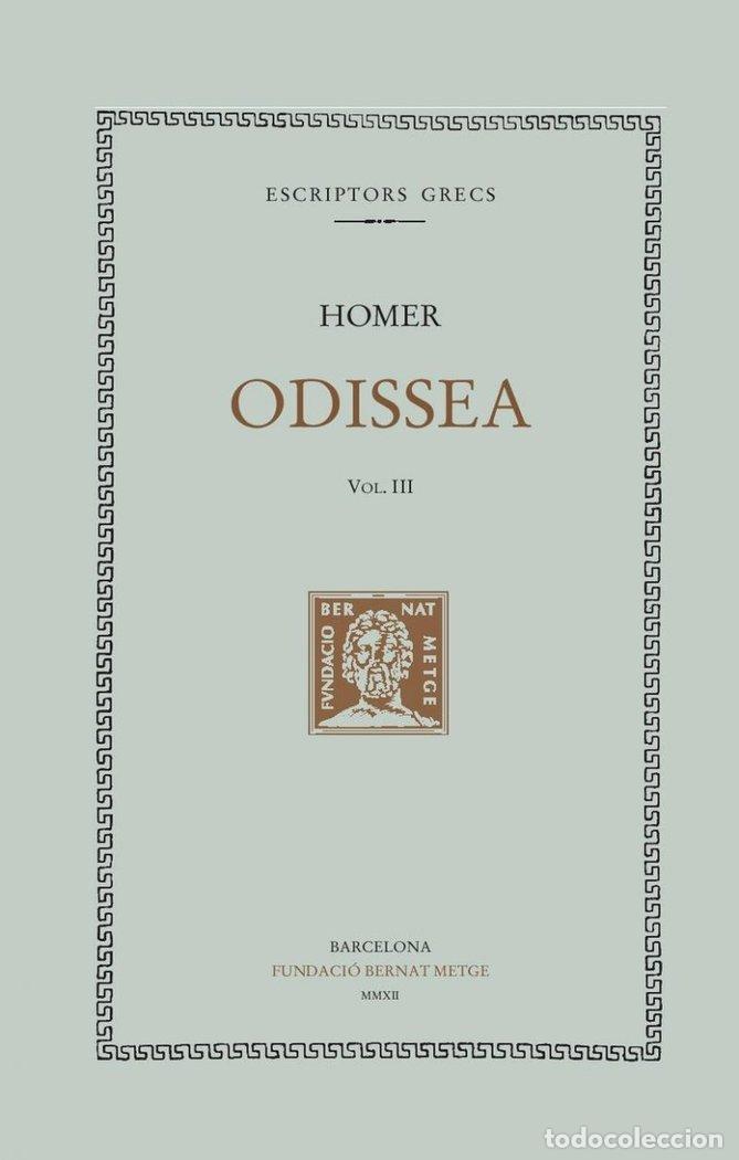 Libros: ODISSEA VOL III RTC - HOMER