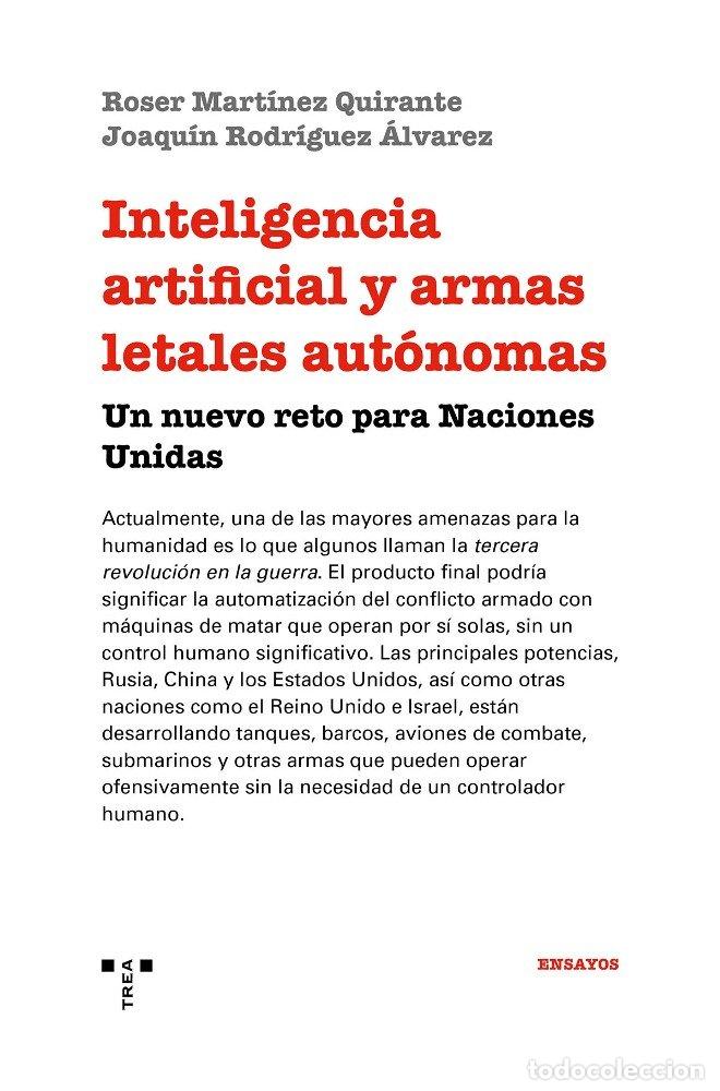 books: INTELIGENCIA ARTIFICIAL Y ARMAS LETALES AUTONOMAS - MARTINEZ QUIRANTE, ROSER