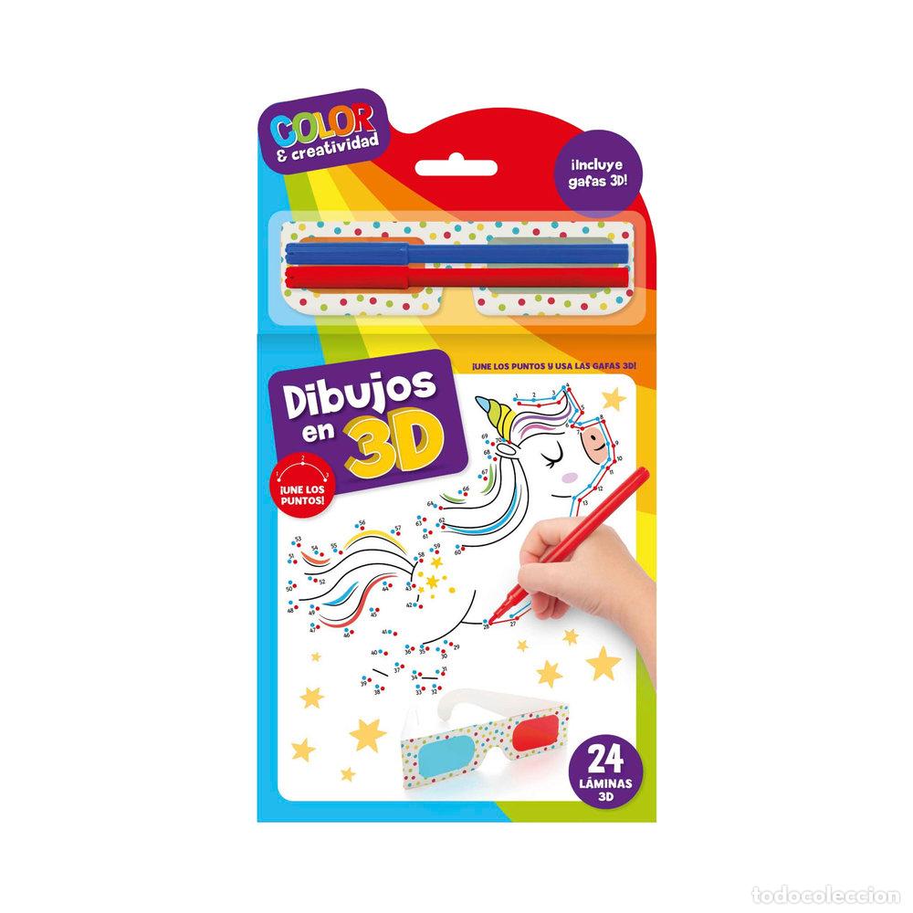 books: COLOR & CREATIVIDAD BLOC DIBUJOS EN 3D - IMAGILAND