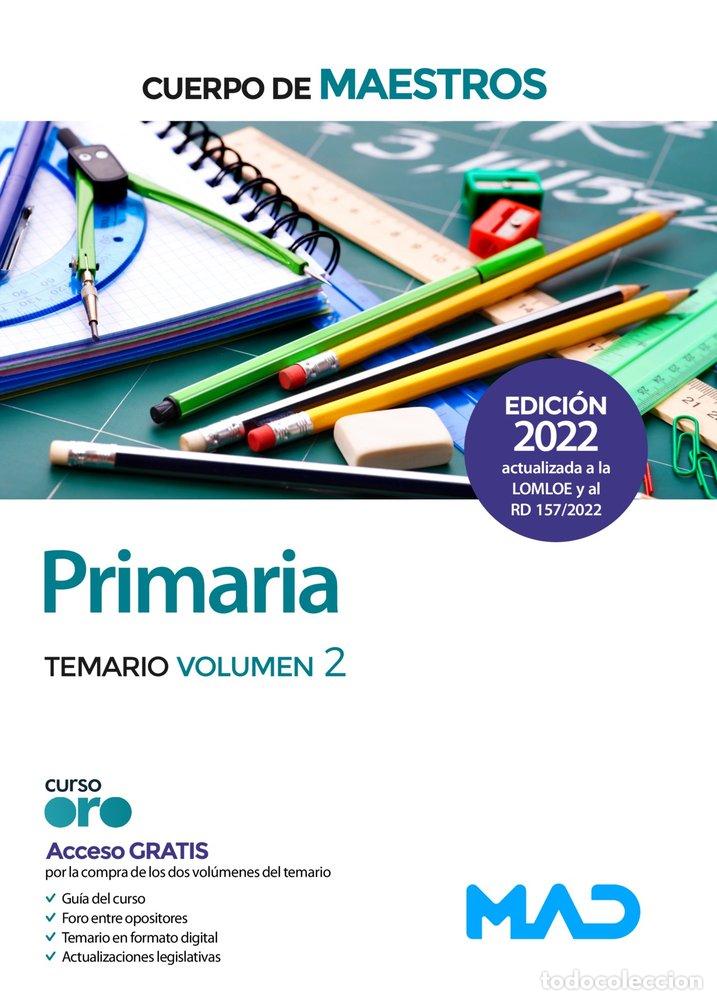 Libros: MAESTROS PRIMARIA TEMARIO VOLUMEN 2 - AA.VV