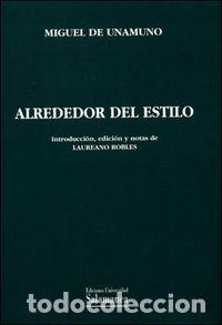 books: ALREDEDOR DEL ESTILO - UNAMUNO, MIGUEL DE
