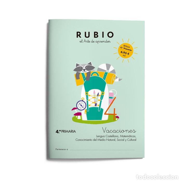 Libros: VACACIONES RUBIO 4&ordm;EP 24 - AA.VV