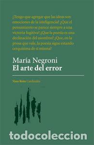 B&uuml;cher: ARTE DEL ERROR,EL - NEGRONI, MARIA