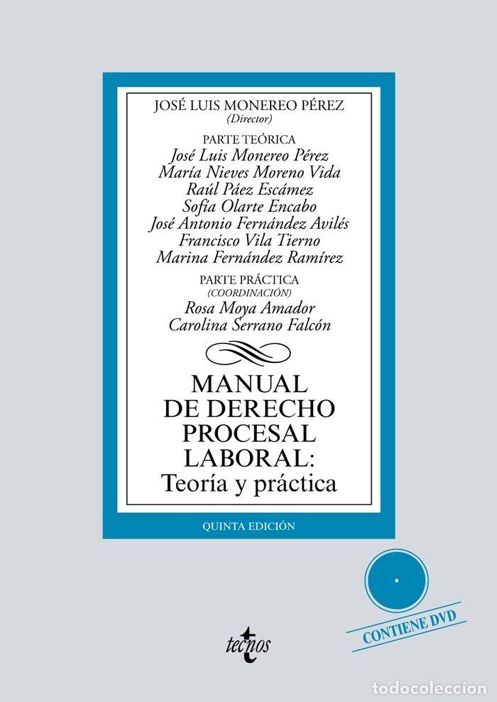 Livres: MANUAL DE DERECHO PROCESAL LABORAL - MONEREO PEREZ, JOSE LUIS
