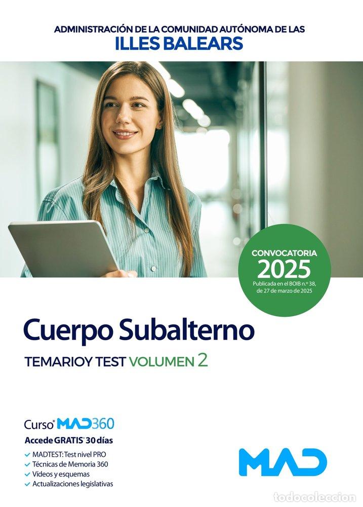 B&uuml;cher: CUERPO SUBALTERNO TEMARIO Y TEST 2 COMUNIDAD ILLES BALEARS - AA.VV