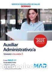 Libros: AUXILIAR ADMINISTRATIVO/A TEMARIO 3 SERVICIO MADRILE&Ntilde;O SALU - AA.VV