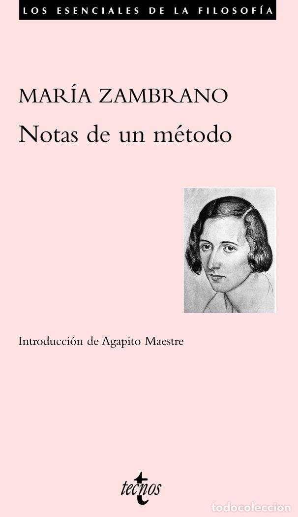 Libros: NOTAS DE UN METODO - ZAMBRANO, MARIA