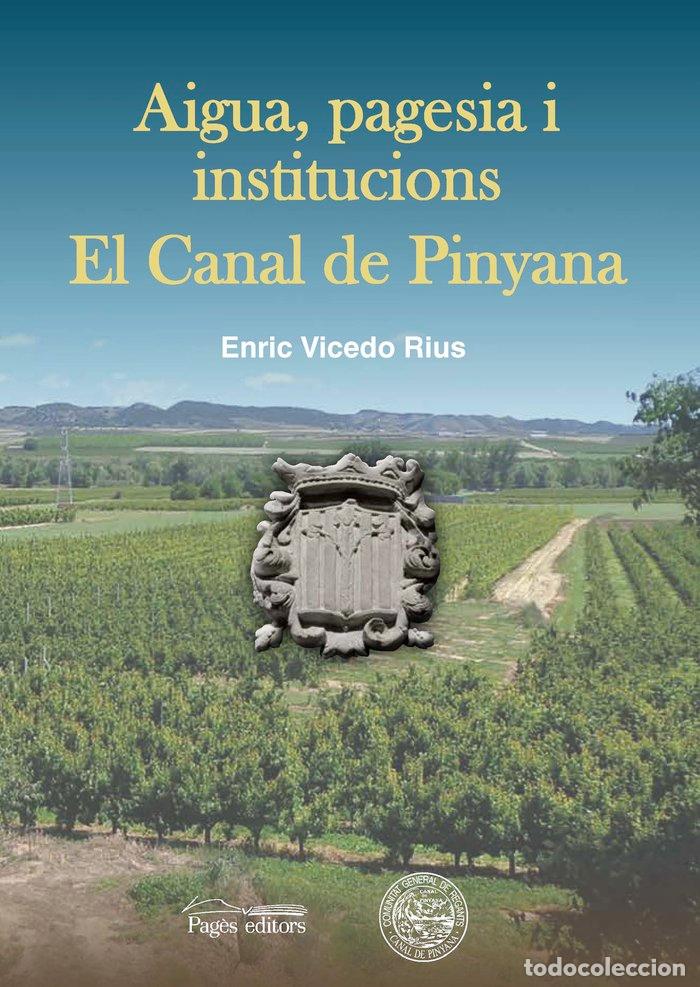 Livros: AIGUA, PAGESIA I INSTITUCIONS. EL CANAL DE PINYANA - VICEDO RIUS, ENRIC
