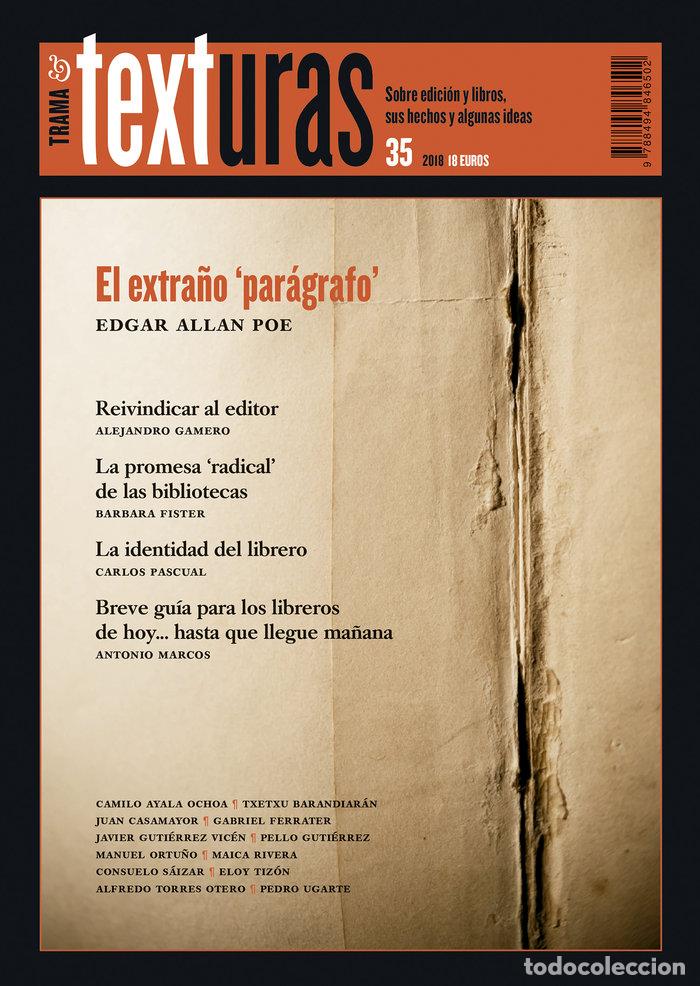 Libros: TEXTURAS 35: LA IDENTIDAD DEL LIBRERO - AA.VV.