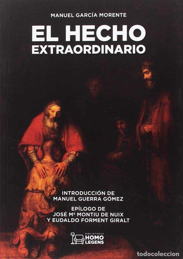 Livros: HECHO EXTRAORDINARIO,EL - GARCIA MORENTE, MANUEL