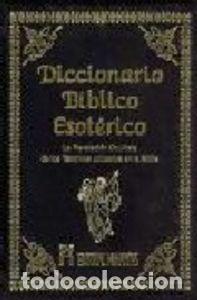 Livres: DICCIONARIO BIBLICO ESOTERICO - ANONIMO
