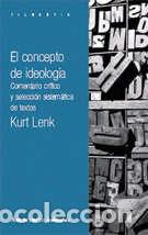 Libros: CONCEPTO DE IDEOLOGIA,EL 3&ordf;ED - LENK, KURT