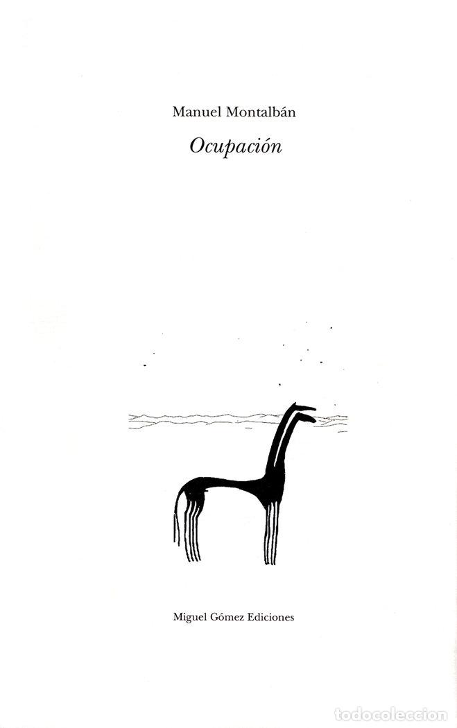 Libros: OCUPACION - MONTALBAN, MANUEL