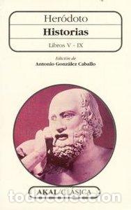 books: HISTORIAS HERODOTO V IX CA - GONZALEZ CABALLO, ANTONIO