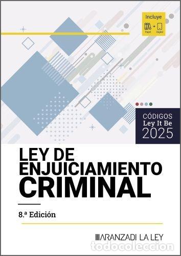Libri: LEY DE ENJUICIAMIENTO CRIMINAL LEYITBE 8&ordf; ED - ARANZADI LA LEY