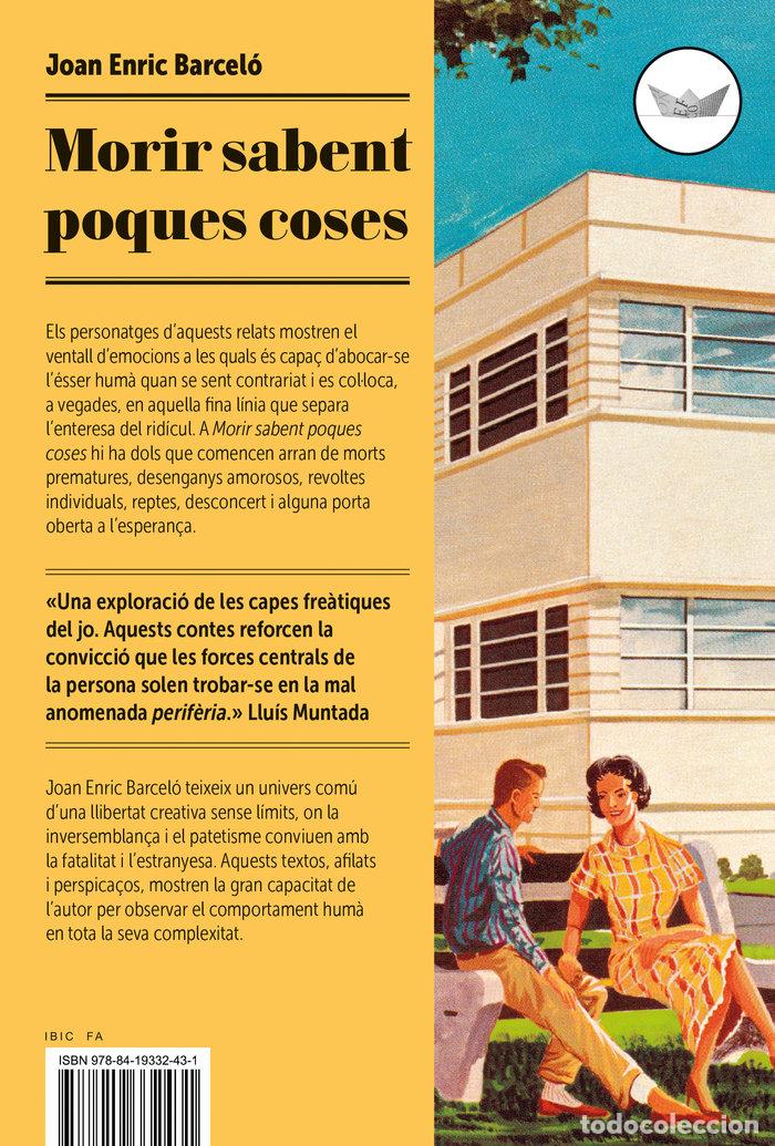 Libri: MORIR SABENT POQUES COSES - BARCELO, JOAN ENRIC