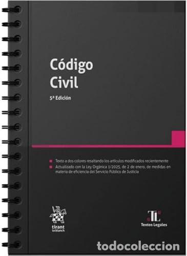 books: C&Oacute;DIGO CIVIL 5&ordf; EDICI&Oacute;N CON ANILLAS 2025 - Blasco Gasc&oacute;, Francisco de P