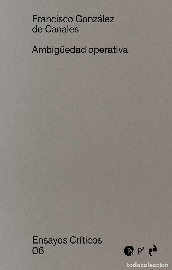 books: AMBIGUEDAD OPERATIVA - GONZALEZ DE CANALES, FRANCISCO