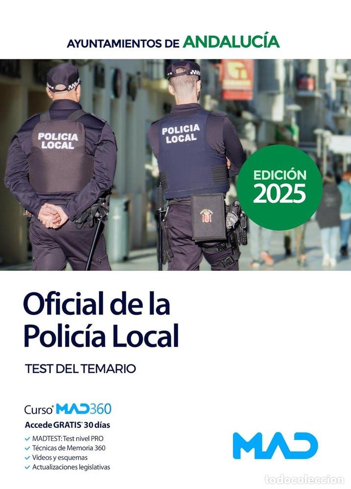Libros: OFICIAL POLICIA LOCAL ANDALUCIA TEST TEMARIO GENERAL - AA.VV