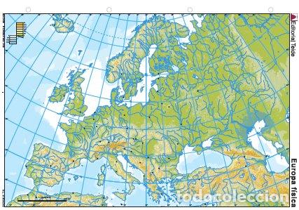 Libri: MAPA MUDO EUROPA FISICO COLOR (25 UDS) - AA.VV