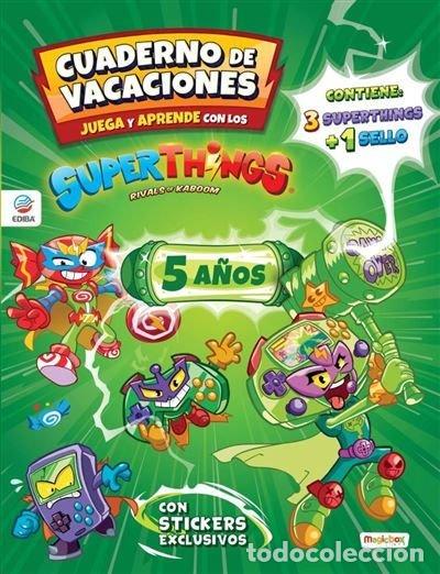 Livres: CUADERNO DE VACACIONES JUEGA Y APRENDE SUPERTHINGS 5 A&Ntilde;OS - AA.VV