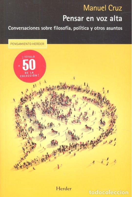 Libros: PENSAR EN VOZ ALTA - CRUZ, MANUEL