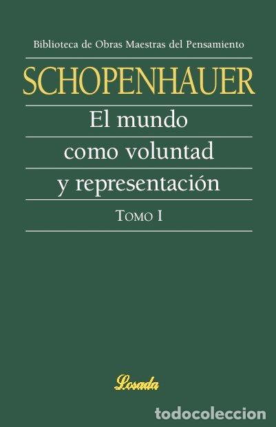 Libros: MUNDO COMO VOLUNTAD Y REPRESENTACION I - SCHOPENHAUER, ARTHUR