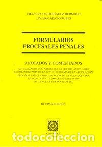 Livres: FORMULARIOS PROCESALES PENALES 10&ordf;ED - AA.VV.