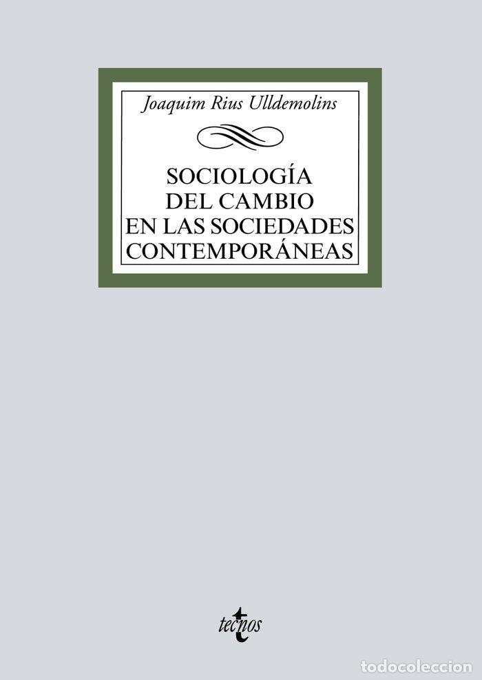 Livros: SOCIOLOGIA DEL CAMBIO EN LAS SOCIEDADES CONTEMPORANEAS - RIUS ULLDEMOLINS, JOAQUIM
