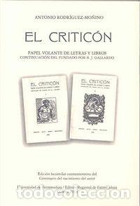 books: CRITICON,EL - RODRIGUEZ MO&Ntilde;INO, ANTONIO