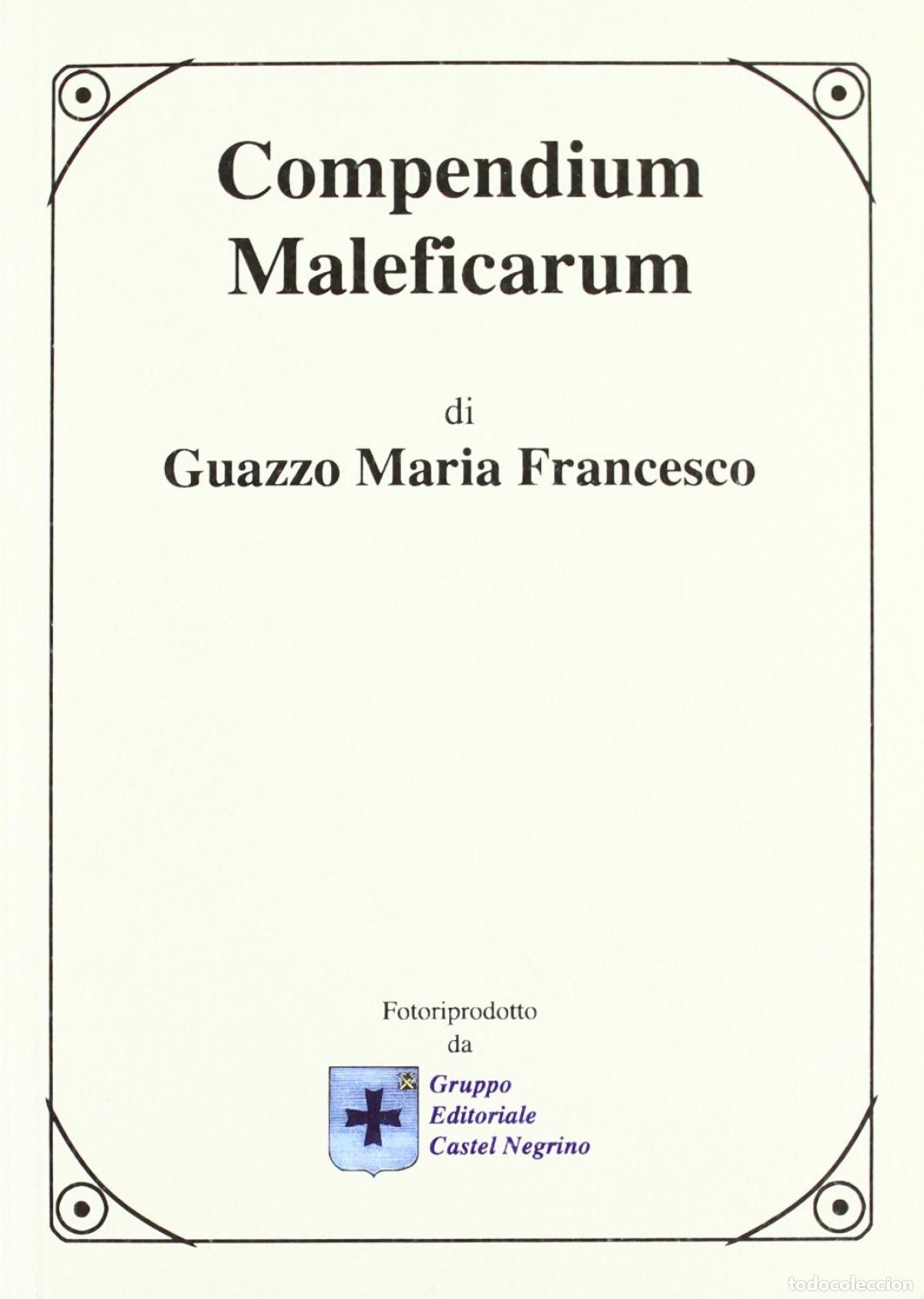 books: COMPENDIUM MALEFICARUM - Guazzo Maria, Francesco