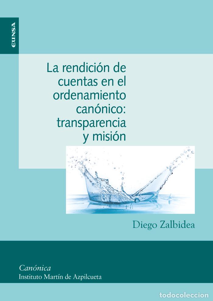 Livros: RENDICION DE CUENTAS EN EL ORDENAMIENTO CANONICO,LA - DIEGO ZALBIDEA GONZALEZ