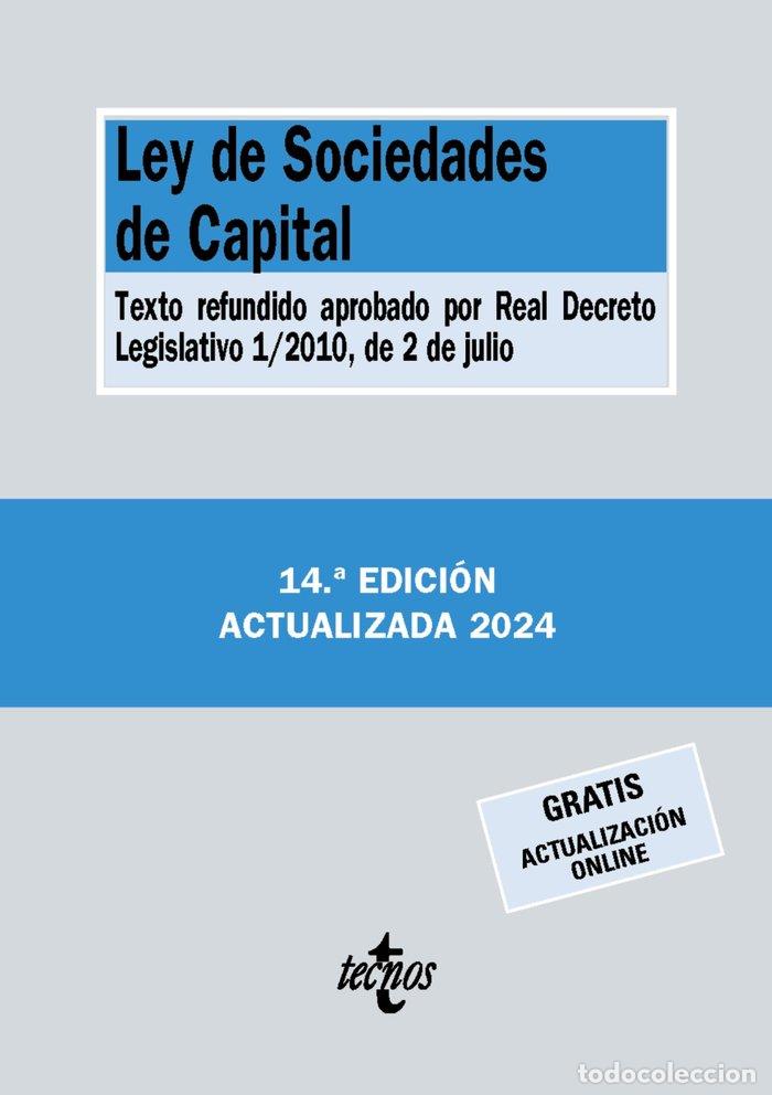 B&uuml;cher: LEY DE SOCIEDADES DE CAPITAL 14&ordf;ED - EDITORIAL TECNOS