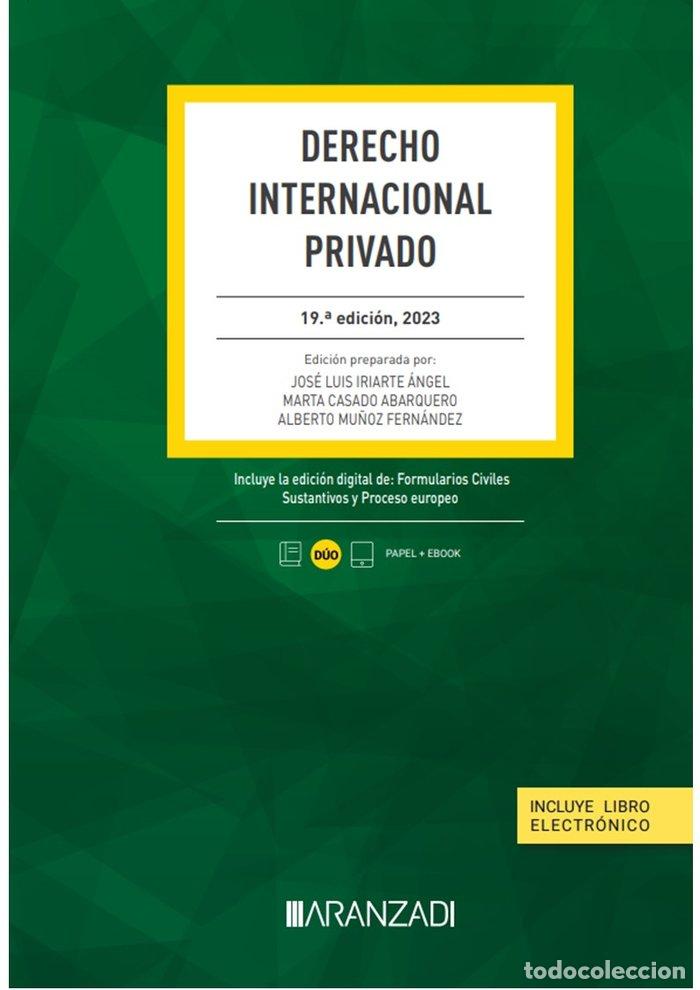 Livres: DERECHO INTERNACIONAL PRIVADO 19 ED - AA.VV