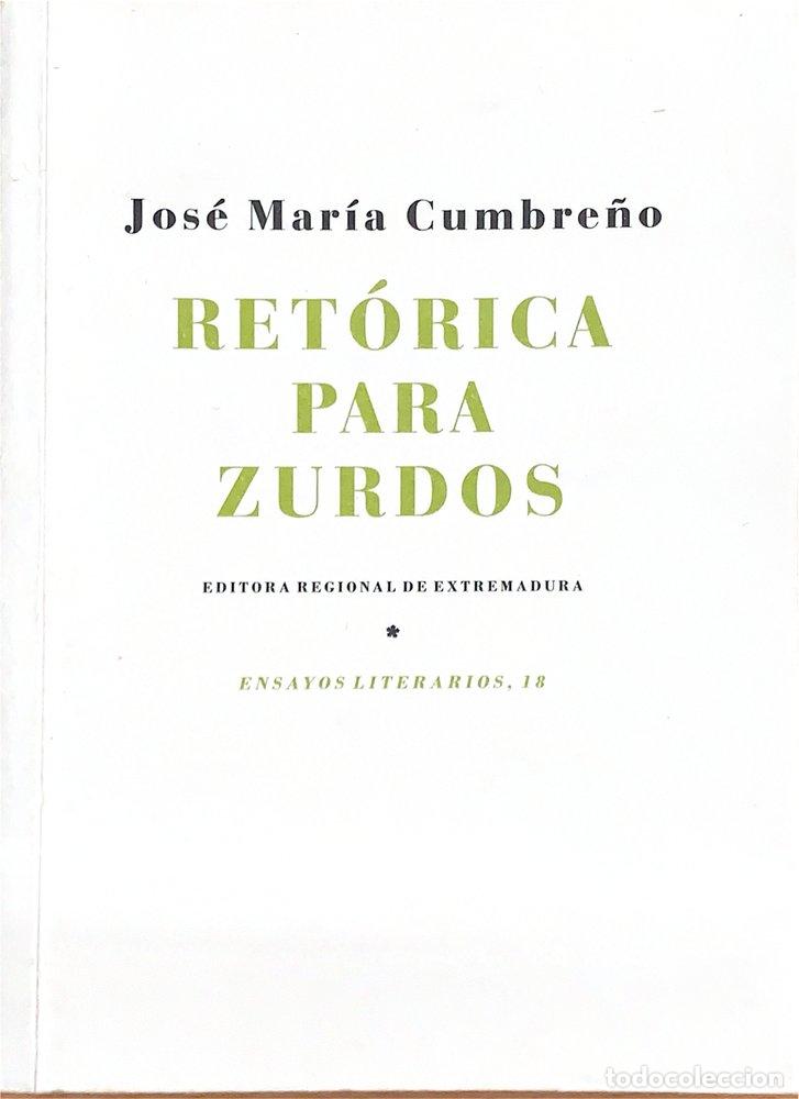 books: RETORICA PARA ZURDOS - CUMBRE&Ntilde;O, JOSE MARIA