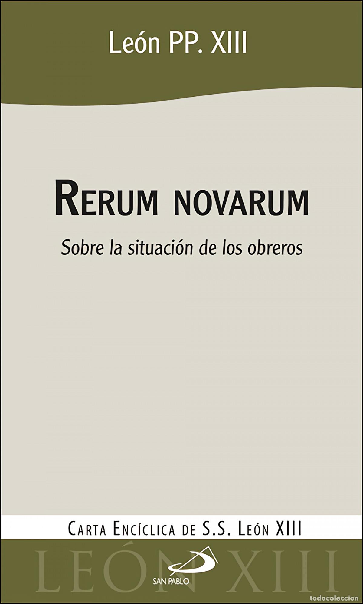 Livros: RERUM NOVARUM - Le&oacute;n XIII, Papa