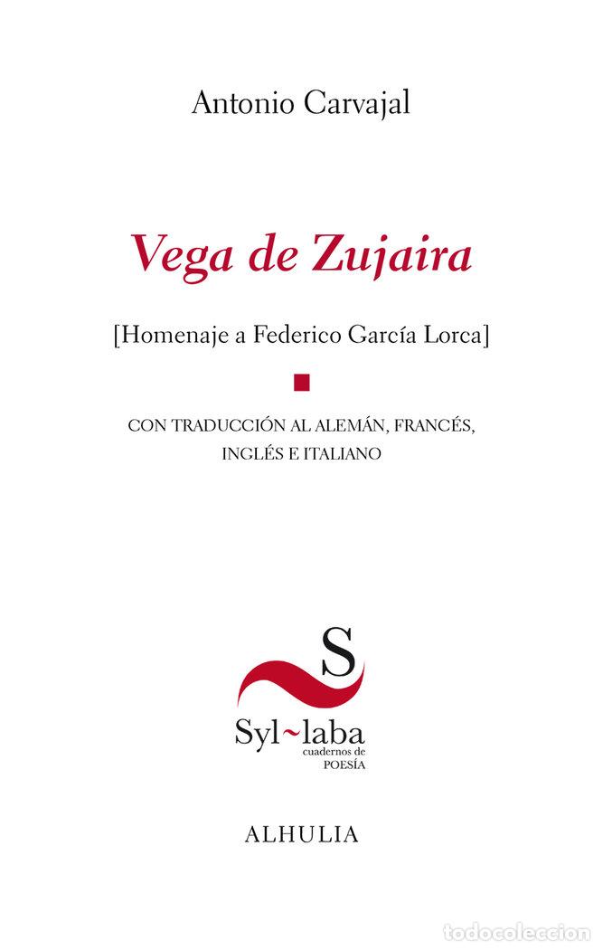 Libros: VEGA DE ZUJAIRA - CARVAJAL MILENA, ANTONIO