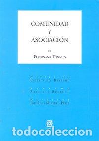 Libros: COMUNIDAD Y ASOCIACION - TONNIES, FERDINAND