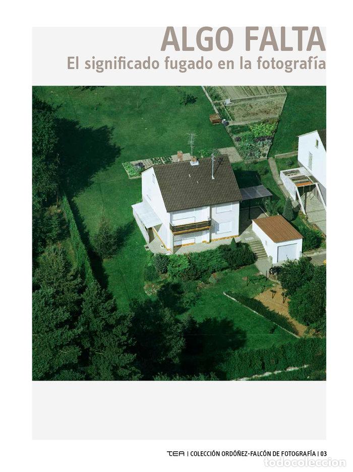 Libros: ALGO FALTA EL SIGNIFICADO FUGADO EN LA FOTOGRAFIA - AROZENA BONNET, TERESA
