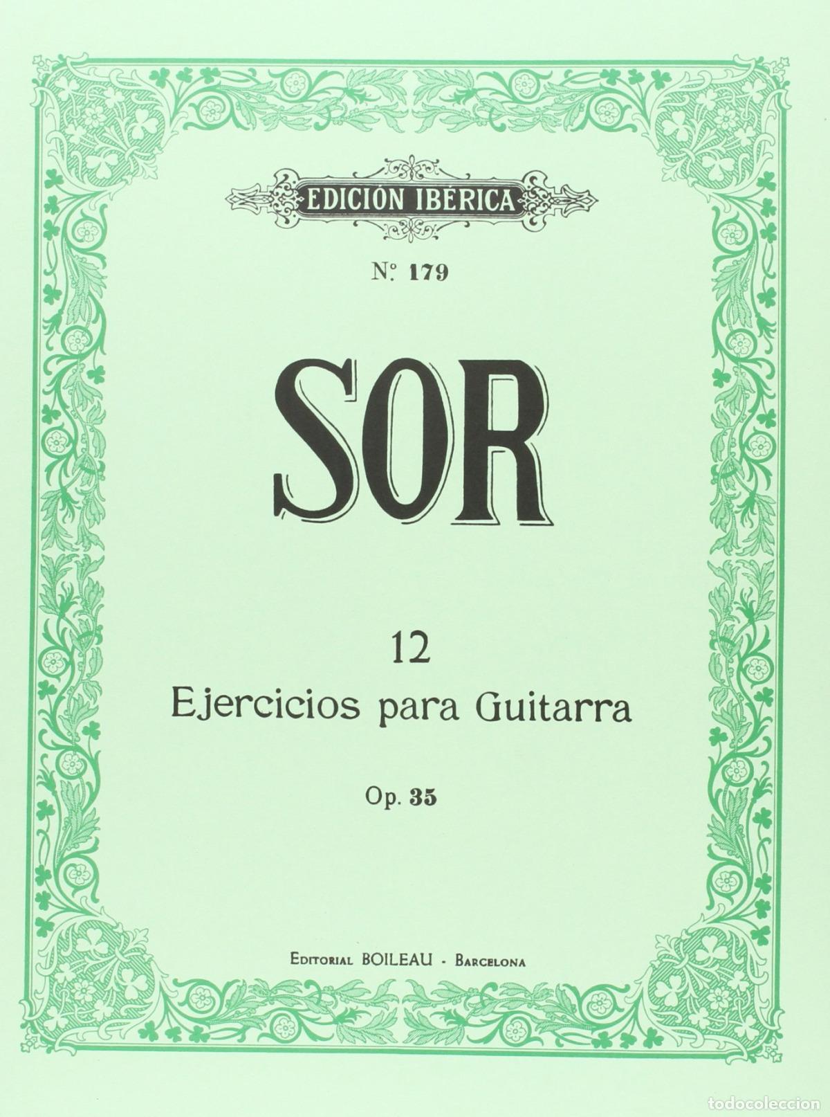 Libri: 12 EJERCICIOS PARA GUITARRA OP.35 - SOR, Fernando
