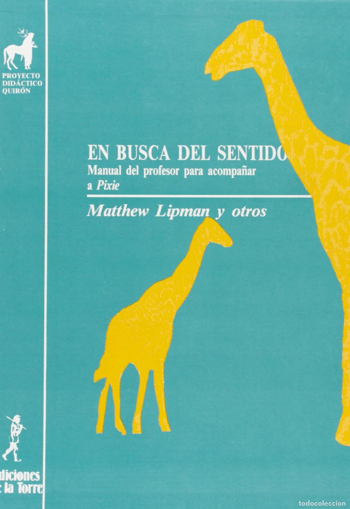 B&uuml;cher: EN BUSCA DEL SENTIDO - Lipman, Matthew