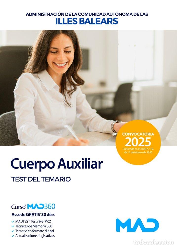 Livres: CUERPO AUXILIAR ADMINISTRACION GENERAL TEST ILLES BALEARS - AA.VV