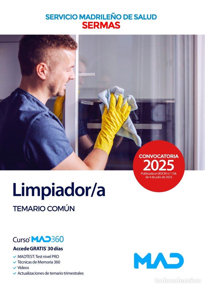 Livres: LIMPIADOR/A TEMARIO COMUN SERVICIO MADRILE&Ntilde;O SALUD SERMAS - AA.VV
