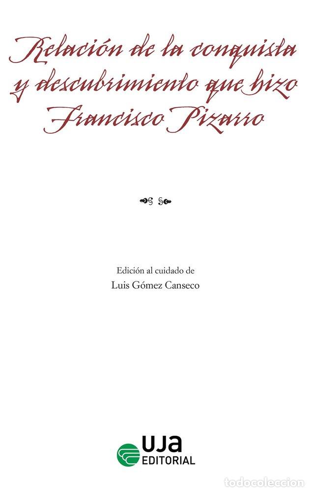 Livres: RELACION DE LA CONQUISTA Y DESCUBRIMIENTO QUE HIZO FRANCISCO - ANONIMO