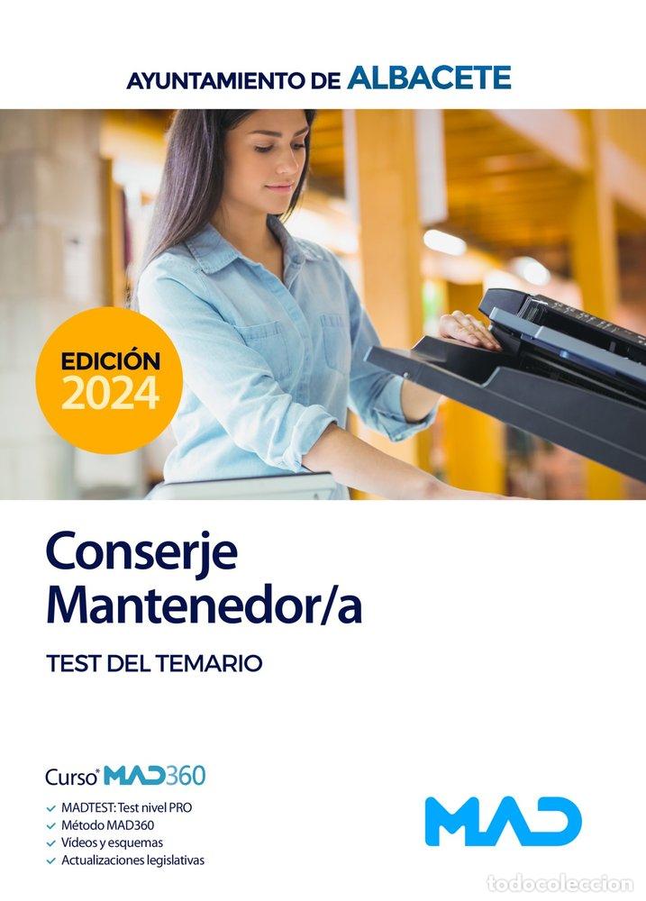 Libros: CONSERJE MANTENEDOR/A TEST DEL TEMARIO AYUNTAMIENTO ALBACET - AA.VV